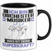 Orchestermusiker Tasse Geschenk für Orchestermusiker Geburtstag Lustiger Spruch Kaffee-Becher Was Ist Deine Superkraft Schwarz Trendation