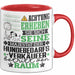 Hundebedarfsverkäufer Geschenk Tasse Lustiger Spruch Erheben Sie Sich Der Hundebedarfsverkäufer Betritt den Raum Rot Trendation