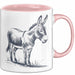 Eselbauer Esel Tier Tasse Geschenk Lustige Geschenkidee Spruch Rosa Trendation