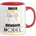 Model Tasse Geschenk Becher Stark Attraktiv Furchtlos Model Lustige Geschenkidee Rot Trendation