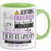 Tierfreundin Tasse Geschenk Lustiger Spruch Bitte Erheben Sie Sich Seine Majestät Die Tierfreundin Betritt Den Raum Grün Trendation
