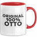 Otto Tasse Original 100% Otto Geschenk Rot Trendation