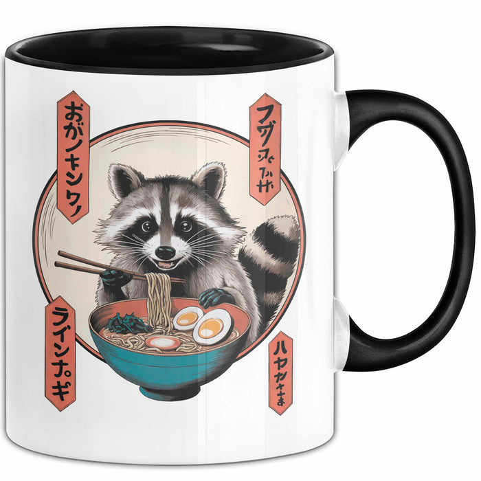 Waschbär Tierliebhaber Ramen Tasse Geschenk Lustige Geschenkidee Spruch Trendation