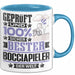 Bocciapieler Geschenk Lustiger Spruch für Bocciapieler Geschenkidee Bester Bocciapieler Der Welt Blau Trendation