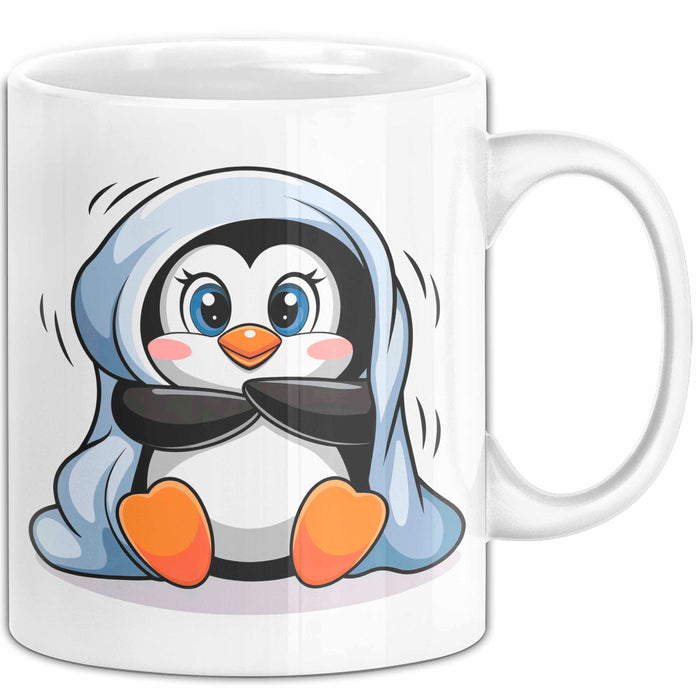 Pinguin Tier Tasse Geschenk Lustige Geschenkidee Spruch Weiß Trendation