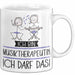 Geschenk für Musiktherapeutin Tasse Lustige Geschenkidee Geburtstag Ich Bin Musiktherapeutin Ich Darf Das Weiß Trendation