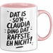 Claudia Tasse Geschenk Dat Is So'n Claudia Ding Dat Raffste Eh Nicht Geschenkidee Becher mit Name Rosa Trendation