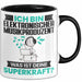 Elektronischer Musikproduzent Tasse Geschenk für Elektronischer Musikproduzent Geburtstag Lustiger Spruch Kaffee-Becher Was Ist Deine Superkraft Schwarz Trendation