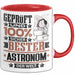 Astronom Geschenk Lustiger Spruch für Astronom Geschenkidee Bester Astronom Der Welt Rot Trendation