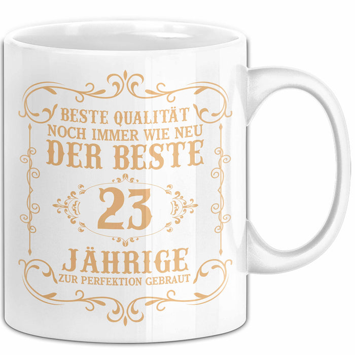 23er Geburtstag Geschenk Männer Vater Mann Noch Immer Der Beste 23-Jährige Zur Perfektion Gebraut Opa Weiß Trendation