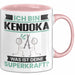 Kendoka Tasse Geschenk für Kendoka Geburtstag Lustiger Spruch Kaffee-Becher Was Ist Deine Superkraft Rosa Trendation