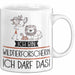 Geschenk für Wildtierforscherin Tasse Lustige Geschenkidee Geburtstag Ich Bin Wildtierforscherin Ich Darf Das Weiß Trendation