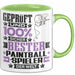 Paintballspieler Geschenk Lustiger Spruch für Paintballspieler Geschenkidee Bester Paintballspieler Der Welt Grün Trendation