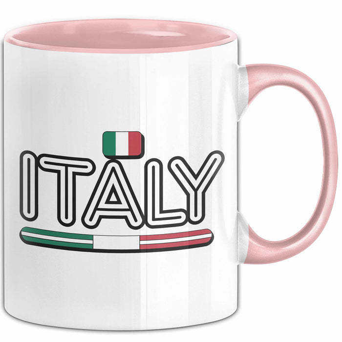Italien Italien Karte Tasse Geschenk Lustige Geschenkidee Spruch Italien Rosa Trendation