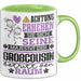 Großcousin Geschenk Tasse Lustiger Spruch Erheben Sie Sich Der Großcousin Betritt den Raum Grün Trendation