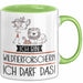 Geschenk für Wildtierforscherin Tasse Lustige Geschenkidee Geburtstag Ich Bin Wildtierforscherin Ich Darf Das Grün Trendation