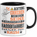 Bassgitarrist Geschenk Tasse Lustiger Spruch Erheben Sie Sich Der Bassgitarrist Betritt den Raum Schwarz Trendation