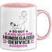 Hundegassi-Service Geschenk Tasse So Gut Kann Nur Ein Hundegassi-Service Aussehen Geschenkidee Kaffee-Becher Rosa Trendation