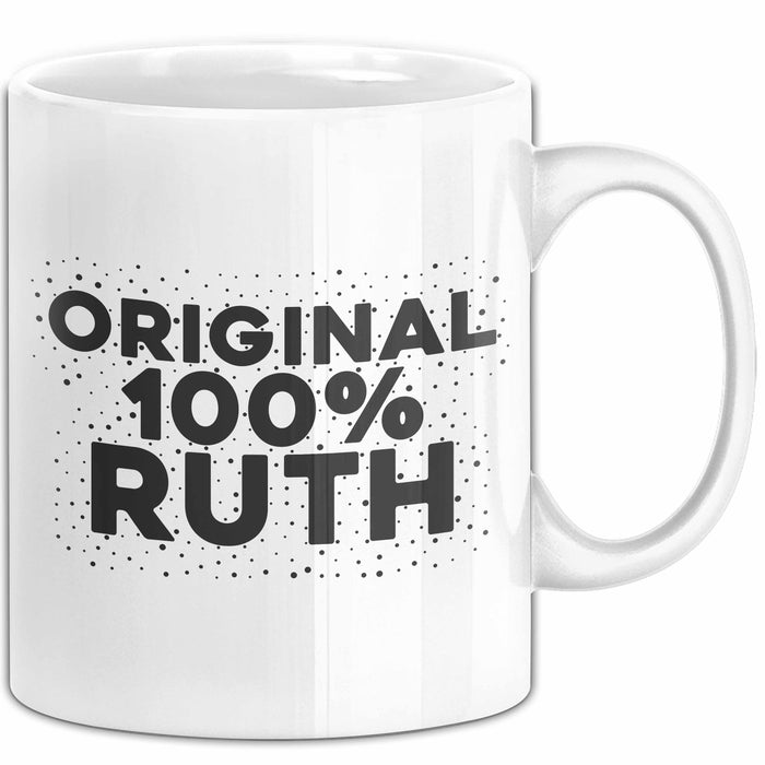 Ruth Tasse Original 100% Ruth Geschenk Weiß Trendation