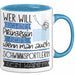 Schwimmsportlerin Tasse Geschenk Spruch Wer Will Schon Prinzessin Sein Wenn Man Auch Schwimmsportlerin Sein Kann Blau Trendation