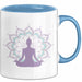Yoga Liebhaber Tasse Geschenkidee für Zen Posen Suchende Blau Trendation