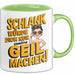 Sarkasmus Tasse Geschenkidee Wenn Ich Schlank Wäre Grün Trendation
