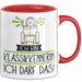 Geschenk für Klassikkennerin Tasse Lustige Geschenkidee Geburtstag Ich Bin Klassikkennerin Ich Darf Das Rot Trendation
