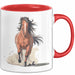 Reiter Tasse Geschenk Lustige Geschenkidee Spruch Für Reitsport Liebhaber Rot Trendation