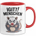 Sarkastischer Sarkasmus Introvertierter Tasse Geschenk Lustige Geschenkidee Spruch Igitt Menschen Rot Trendation