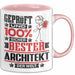 Architekt Geschenk Lustiger Spruch für Architekt Geschenkidee Bester Architekt Der Welt Rosa Trendation