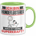 Hundeflüsterer Tasse Geschenk für Hundeflüsterer Geburtstag Lustiger Spruch Kaffee-Becher Was Ist Deine Superkraft Grün Trendation