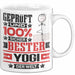 Yogi Geschenk Lustiger Spruch für Yogi Geschenkidee Bester Yogi Der Welt Weiß Trendation