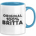 Britta Tasse Original 100% Britta Geschenk Blau Trendation