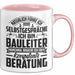 Bauleiter Tasse Geschenk Natürlich Führe Ich Selbstgespräche Baustellen-Leiter Rosa Trendation