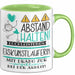Eiskunstläuferin Tasse Geschenk Lustig Abstand Halten Hochleistungs-Eiskunstläuferin Mit Drang Zur Perfektion Bei Der Arbeit Grün Trendation