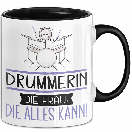 Drummerin Geschenk Tasse Becher Die Frau Die Allen Kann Geschenkidee für eine Drummerin Lustig Trendation