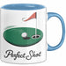 Golf Liebhaber Tasse Perfekter Schlag Geschenkidee Blau Trendation
