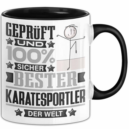 Karatesportler Geschenk Lustiger Spruch für Karatesportler Geschenkidee Bester Karatesportler Der Welt Schwarz Trendation