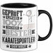 Karatesportler Geschenk Lustiger Spruch für Karatesportler Geschenkidee Bester Karatesportler Der Welt Schwarz Trendation
