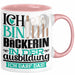 Bäckerin Ausbildung Start Geschenk Tasse Ich Bin Bäckerin In Der Ausbildung Ich Darf Das Kaffee-Becher Geschenkidee Rosa Trendation