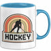 Hockeyspieler Spiel Sport Tasse Geschenk Lustige Geschenkidee Spruch Blau Trendation