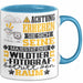 Wildtierfotograf Geschenk Tasse Lustiger Spruch Erheben Sie Sich Der Wildtierfotograf Betritt den Raum Blau Trendation