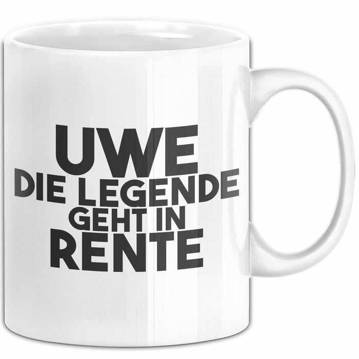 Uwe Tasse Uwe – Die Legende Geht In Rente Geschenk