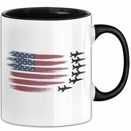 Luftwaffensoldat Pilot USA Flagge Tasse Geschenk Lustige Geschenkidee Spruch Trendation