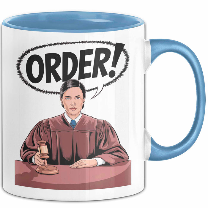 Richter Tasse Geschenk Lustige Geschenkidee Spruch Für Justiz Führungskräfte Blau Trendation