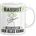 Bassist Tasse Geschenk für Bassist Der Mann Der Alles Kann Geschenkidee zum Geburtstag Weiß Trendation