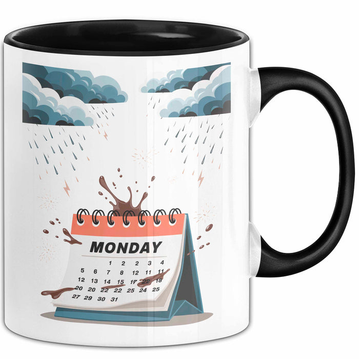 Montags Hasser Tasse Geschenk Lustige Geschenkidee Spruch Für Kaffee Überlebende Trendation