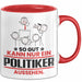Politiker Geschenk Tasse So Gut Kann Nur Ein Politiker Aussehen Geschenkidee Kaffee-Becher Rot Trendation