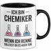 Chemiker Chemielehrer Tasse Geschenk Lustige Geschenkidee Spruch Wenn Ich Renne Solltest Du Es Auch Tun Trendation