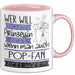 Pop-Fan Tasse Geschenk Spruch Wer Will Schon Prinzessin Sein Wenn Man Auch Pop-Fan Sein Kann Rosa Trendation